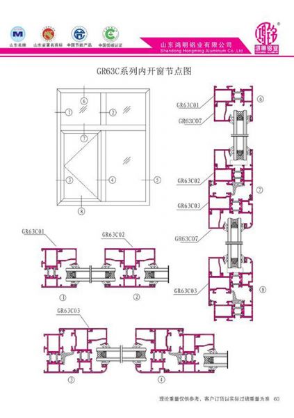 GR63C系列內(nèi)開窗節(jié)點(diǎn)圖